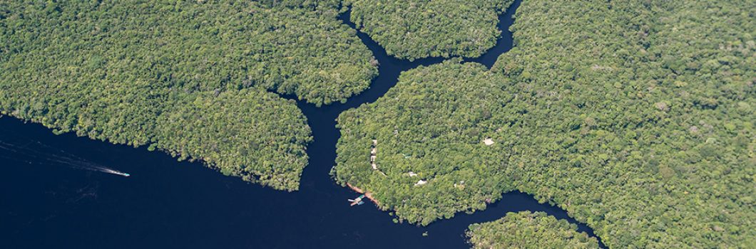 Vista aérea do Anavilhanas Jungle Lodge